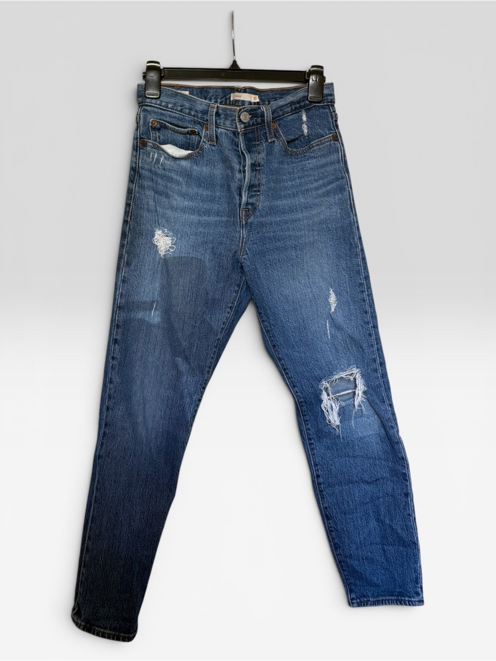 Levi's Women's Skinny Distressed Blue Jeans